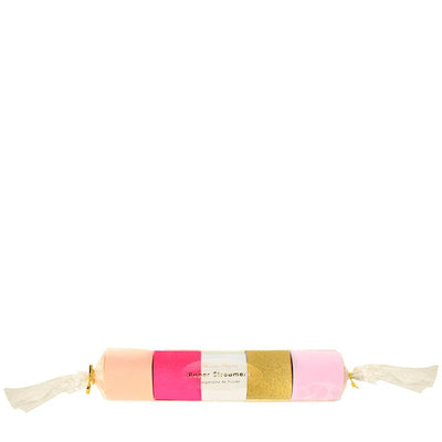 Meri Meri kreppapir på rull, 5 farger - Rosa