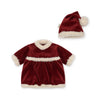 Konges Sløjd dukketøj, Christmas dress - Julekjole og nissehue