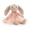  Lottie kanin fra Jellycat - blød kaninbmase iført balletkjole 17 cm