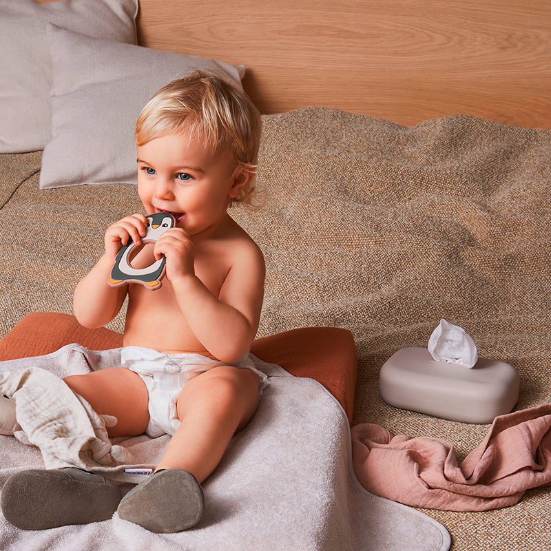 Liewood Emi silikonboks til våtservietter, Sandy