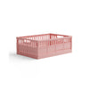 Made Crate, Sammenlegbar kasse i maksistørrelse - Candyfloss pink