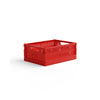 Made Crate, Sammenleggbar mellomstor kasse - So bright red