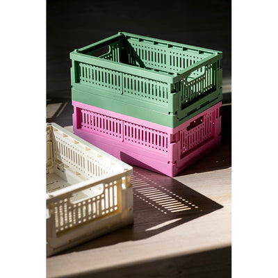 Made Crate, Sammenleggbar minikasse - Candyfloss pink