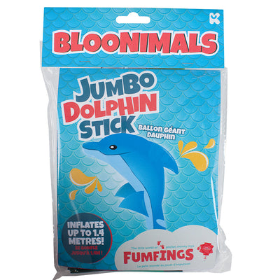 Keycraft jumbo delfin stick, blås-opp - 140 cm