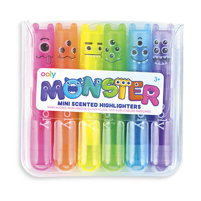 Ooly mini markeringstusjer, 6 stk. - Neon monster