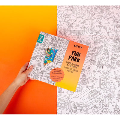 Omy stor fargeleggingsplakat, 70 x 100 cm - Fun park