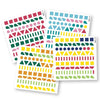 Poppik klistremosaikk i papir, 6 motiver og 360 stickers - Magic