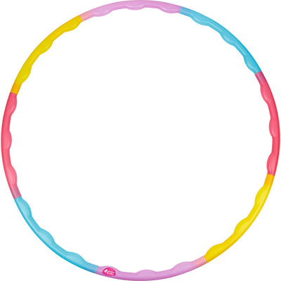Prinsesse Lillefe Hula-hoop, 8-delt hula hoop ring m. gul og tyrkis