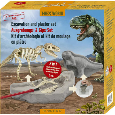 T-Rex Gipssett, Støp - hak ut - finn - samle et dinosaurskjelett