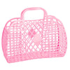 Sun Jellies Retro basket, large - Bubblegum pink