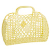 Sun Jellies Retro basket, large - Yellow