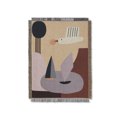 ferm Living veggoppheng/tekstilbilde, Bird Tapestry - multi
