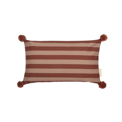 Nobodinoz pute, Majestic, 46 x 27 cm - Marsala taupe stripes