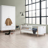 Oliver Furniture, Wood Mini+ Basic sprinkelseng - hvit/eik