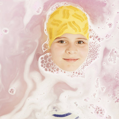 Nailmatic knitrende badesalt til barn, dermatologisk testet - Pink