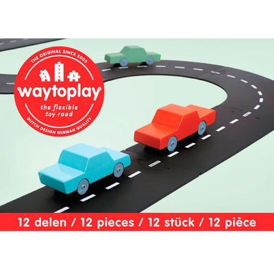 Waytoplay bilbane i gummi, 12 deler - Ringroad